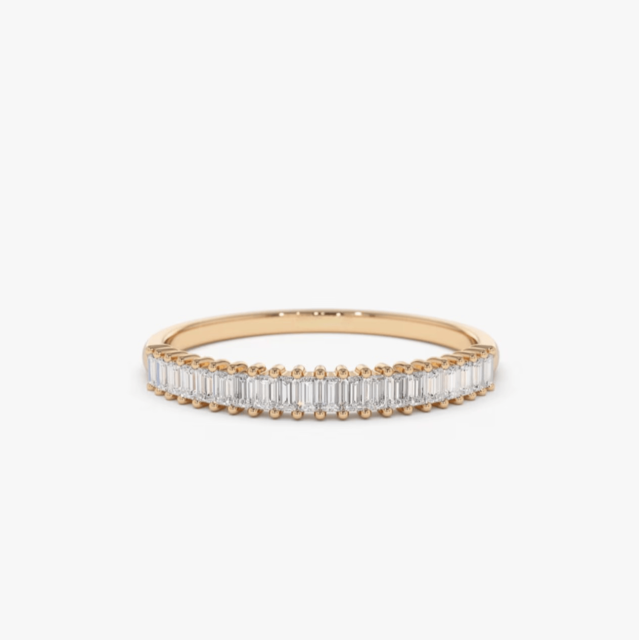 0.28 Karat Baget Pırlanta Yüzük - Siyan - Mim Diamond