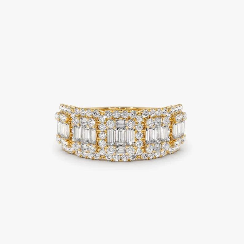 1.20 Karat Baget Pırlanta Yüzük - Beza - Mim Diamond
