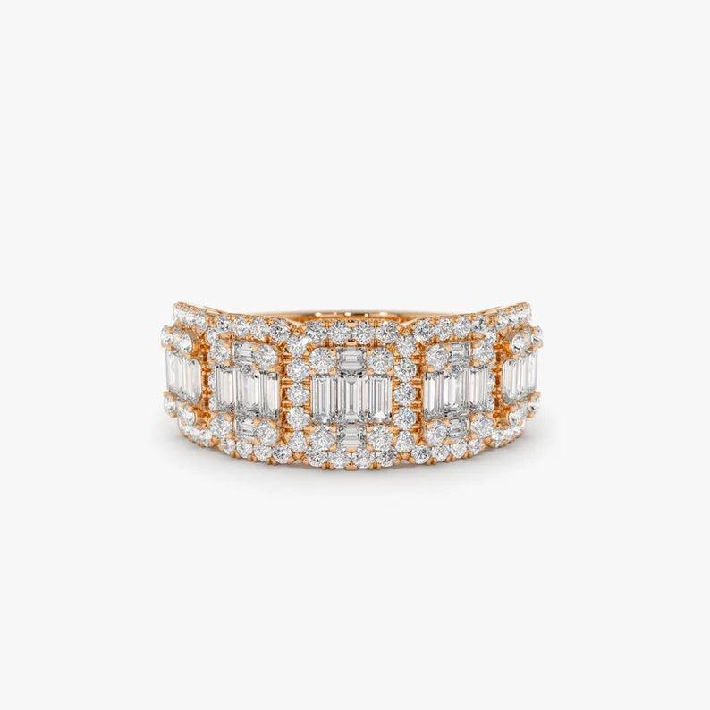 1.20 Karat Baget Pırlanta Yüzük - Beza - Mim Diamond