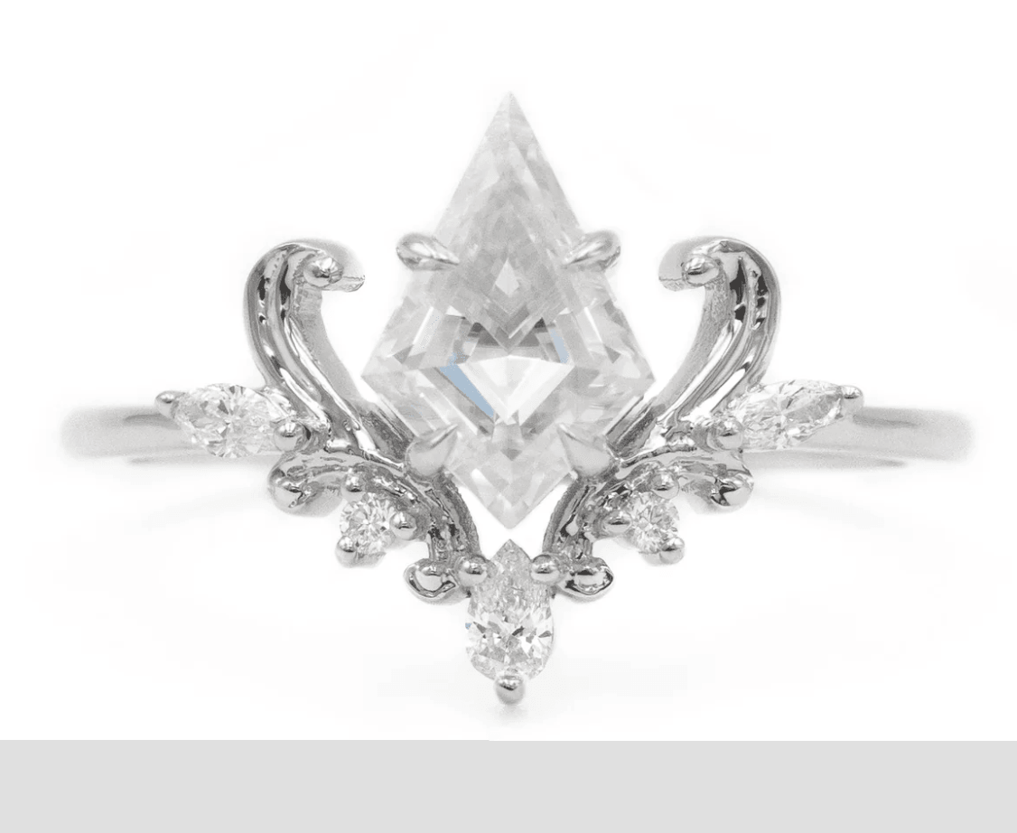 Vintage Mozanit Kuğulu Pırlanta Yüzük - Kayl