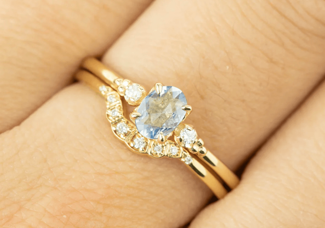 Vintage Pırlanta İşlemeli Tamamlayıcı Yüzük - Porle - Mim Diamond
