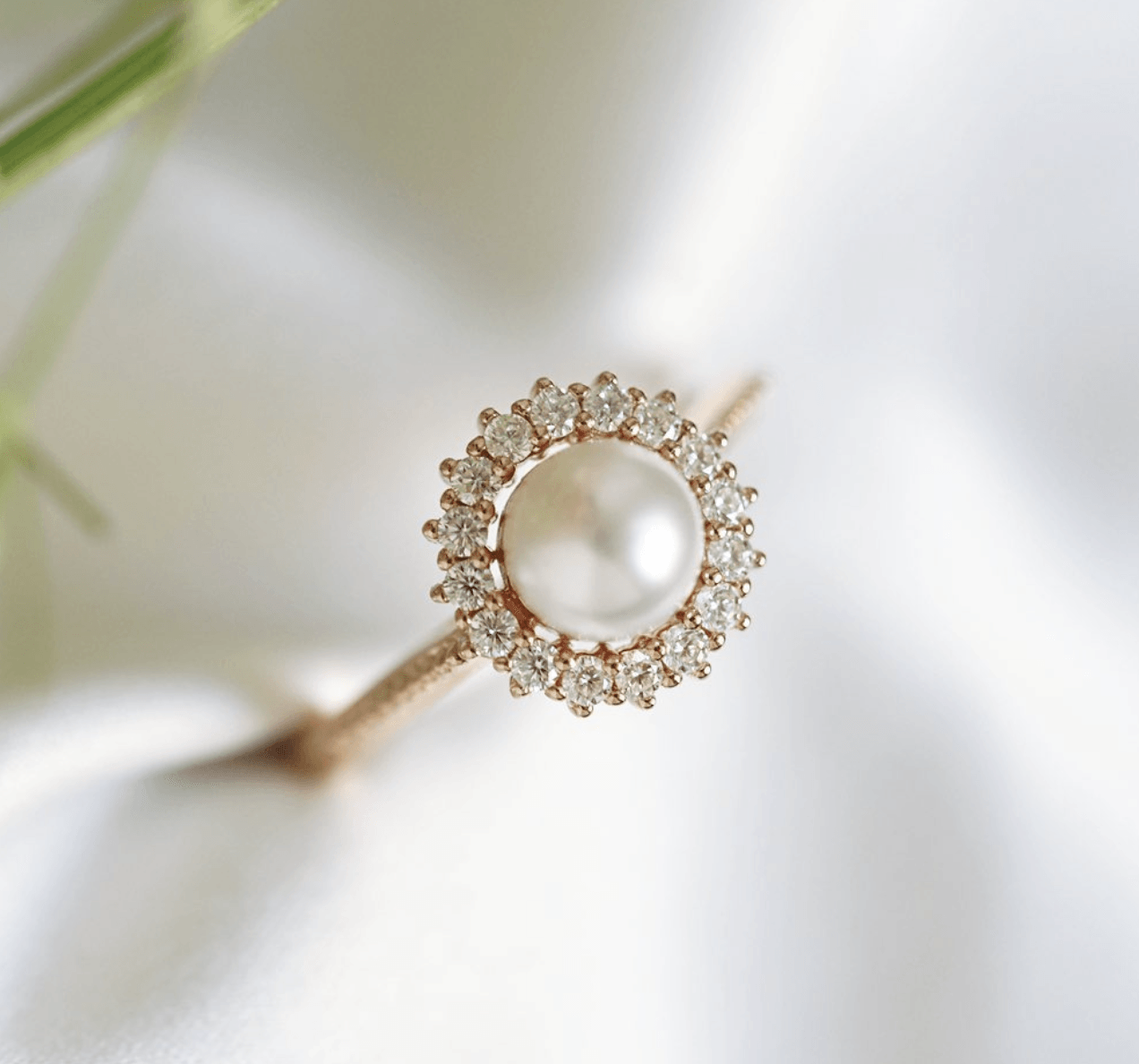 Vintage İnci Işık Halkası Yüzük - Acamar