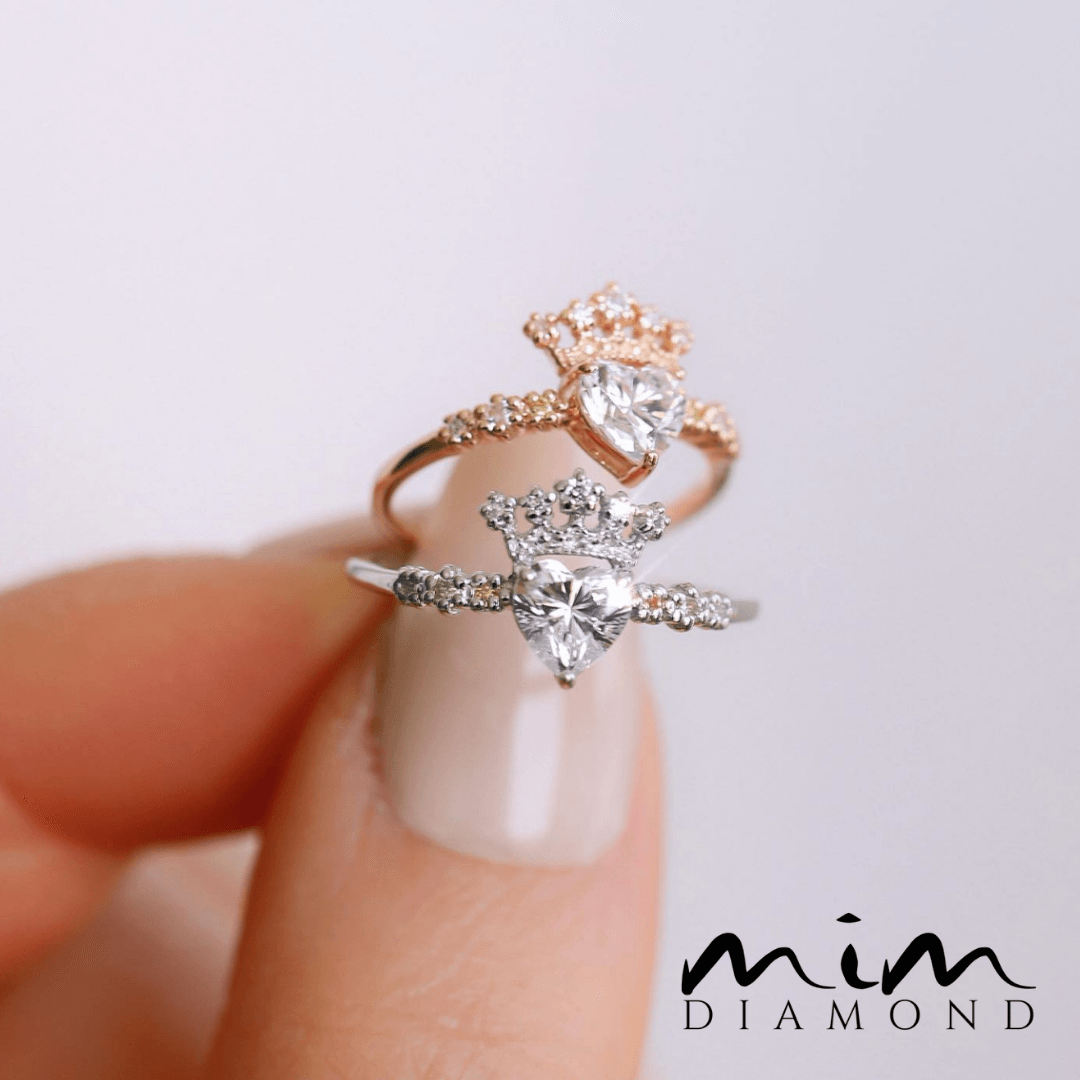 Kalp Pırlanta Yüzük - Lavin - Mim Diamond