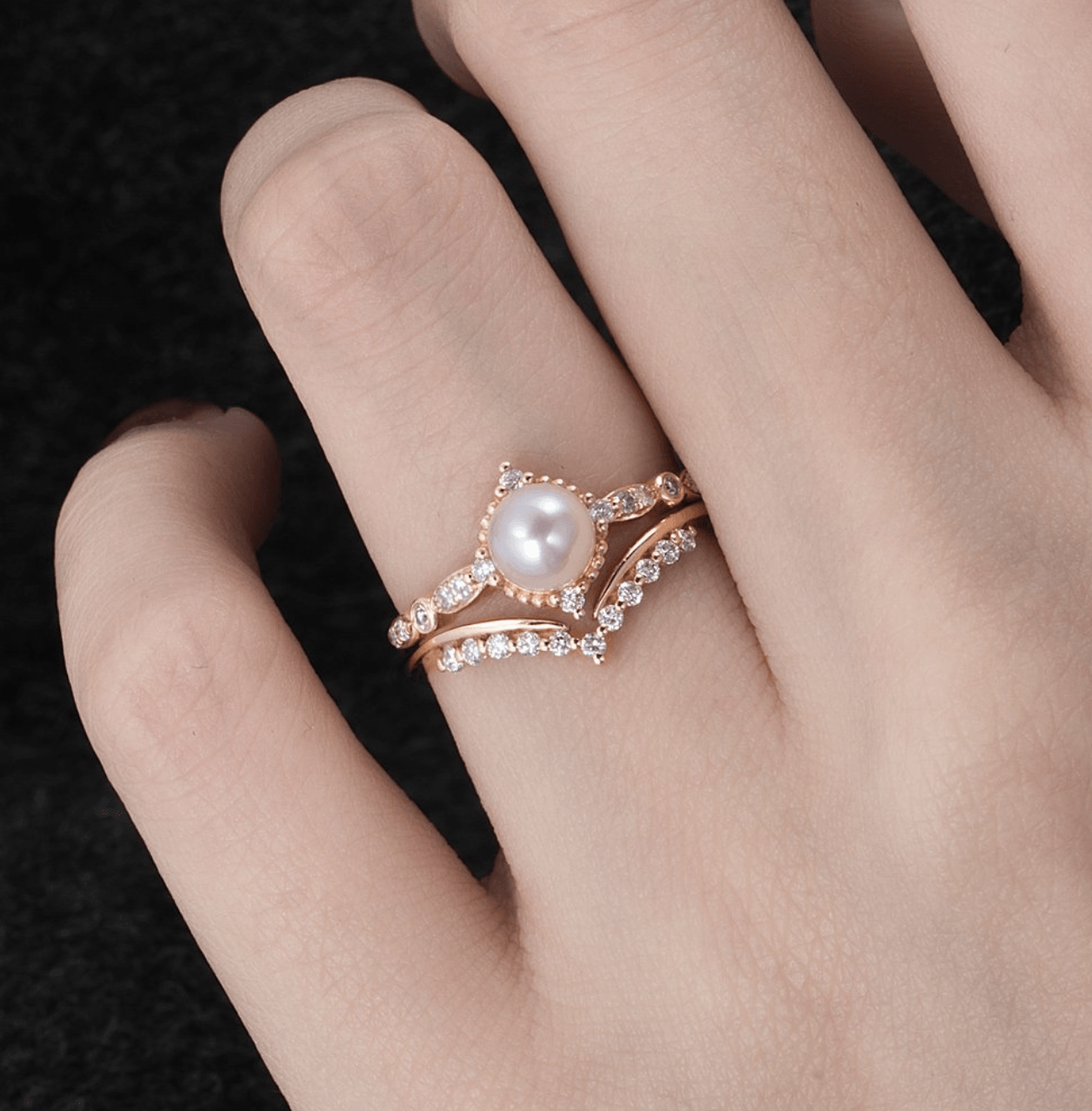 Vintage Akoya İnci Yüzük - Rukbat