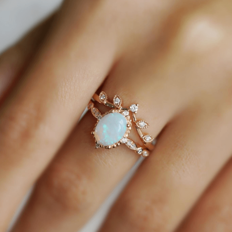 Vintage Akuamarin Evlilik Teklifi Yüzüğü - Sargas