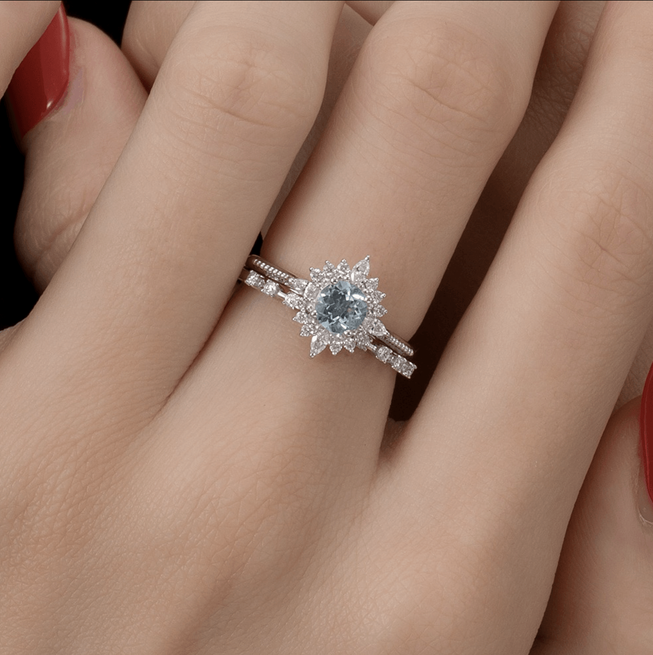 Vintage Art Deco Mozanit Yüzük - Ain