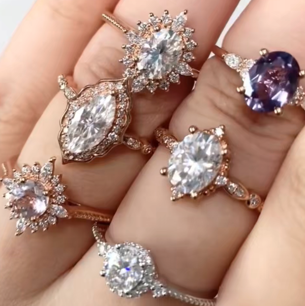 Vintage Art Deco Oval Mozanit Yzk - Adhara2