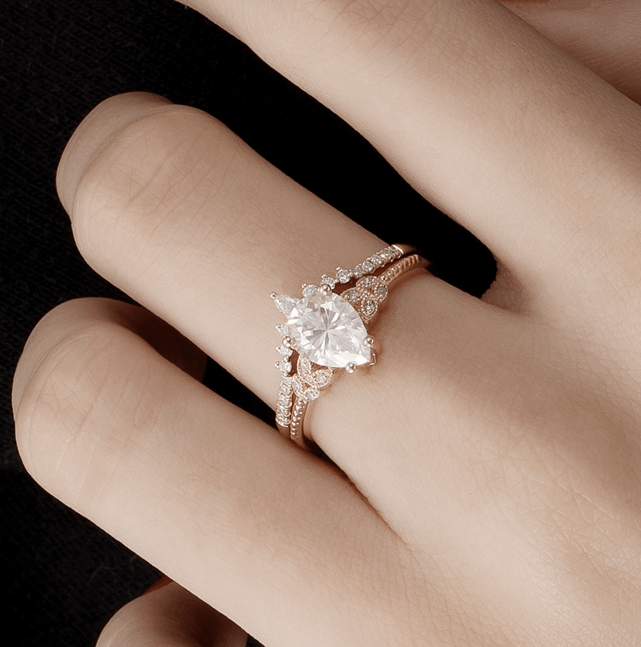 Vintage Damla Mozanit Yüzük - Capella