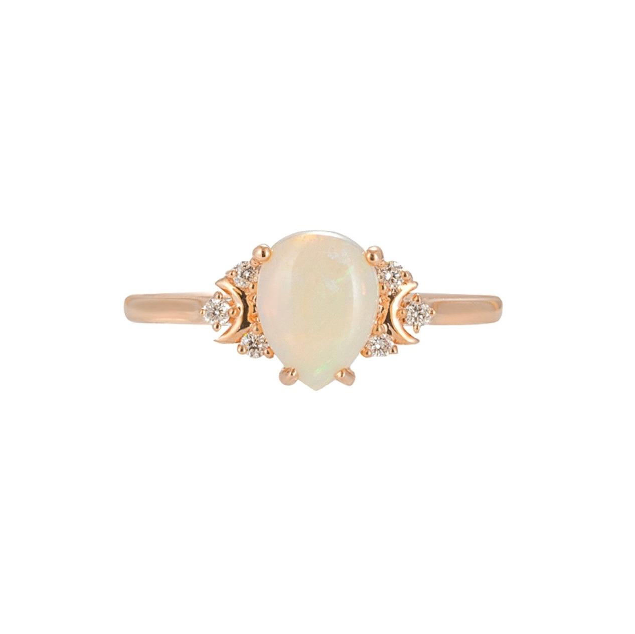 Vintage Damla Opal Yüzük - Bellatrix