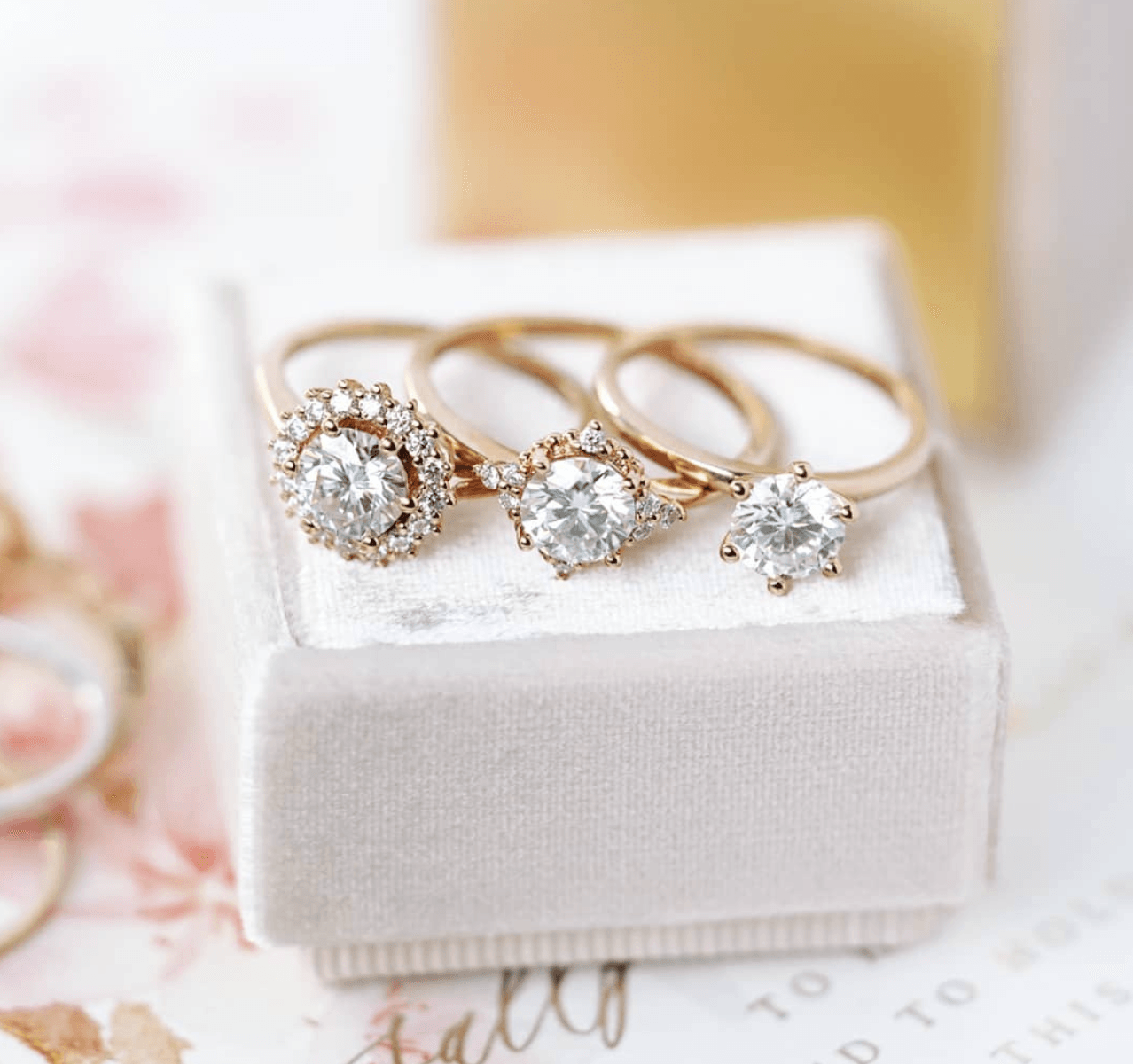 Işık Halkası Mozanit Evlilik Teklifi Yüzüğü - Askella