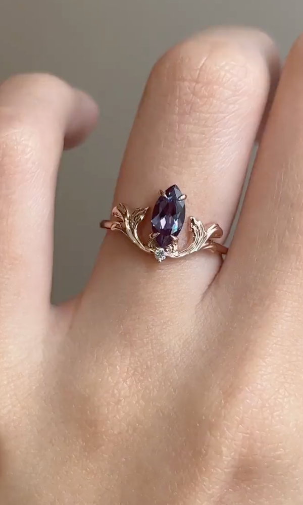 Vintage pırlanta yüzük ayzen