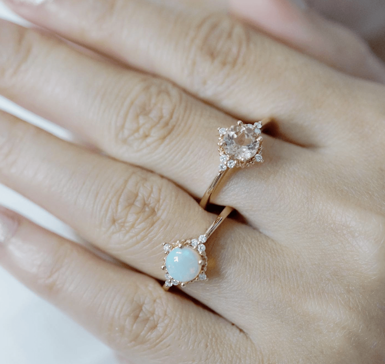 Vintage Morganit Yüzük - Muscida