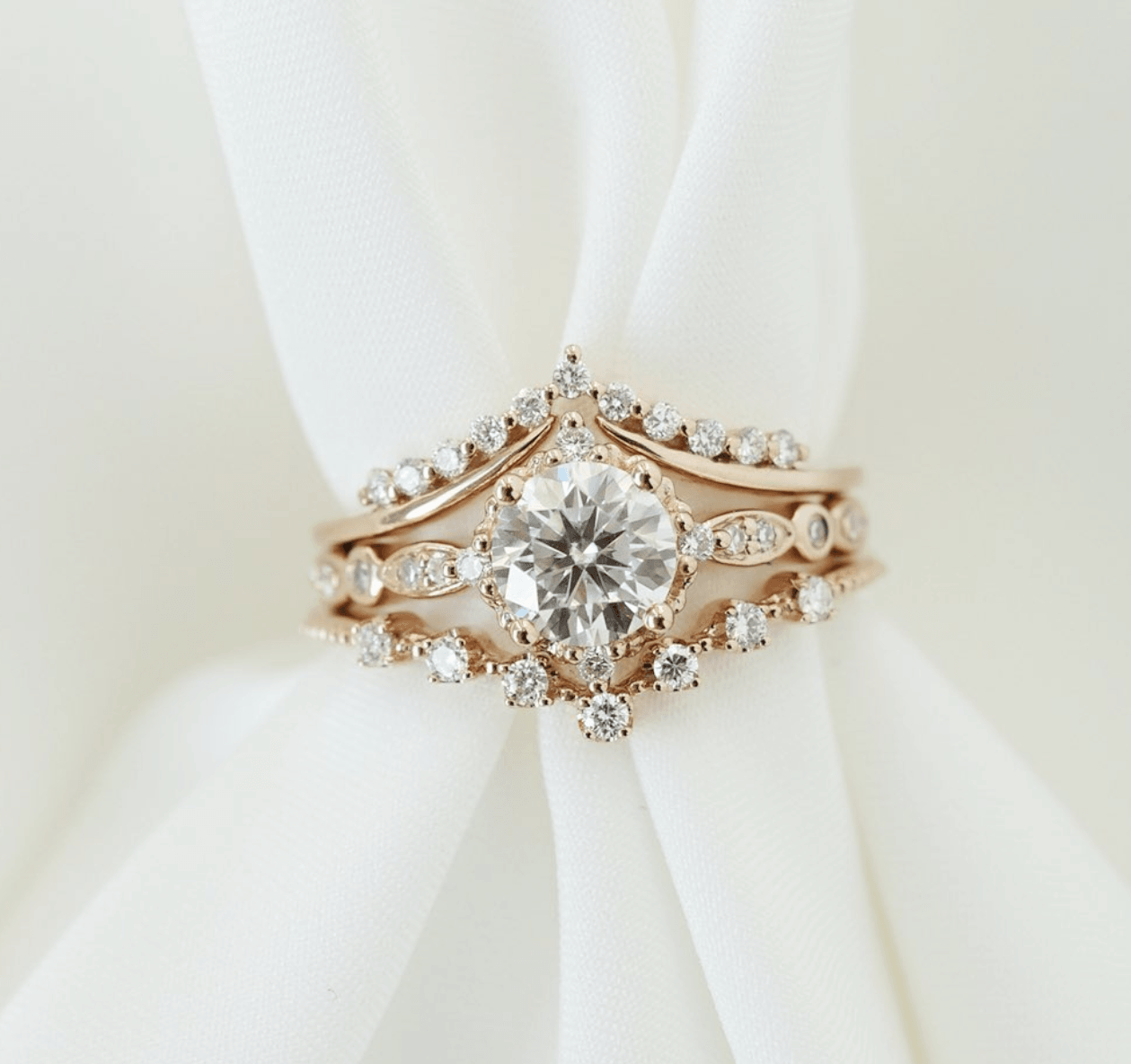 Vintage Pırlanta Alyans Tamamlayıcı Yüzük - Cosmos