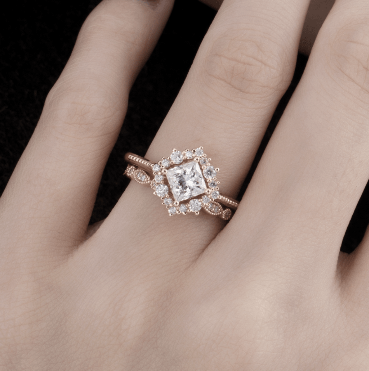 Vintage Tasarım Prenses Yüzük - Rana