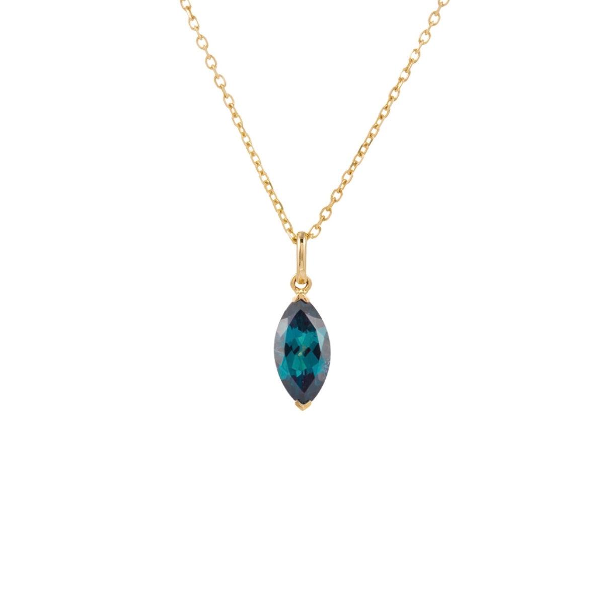 Vintage Markiz Alexandrite Kolye