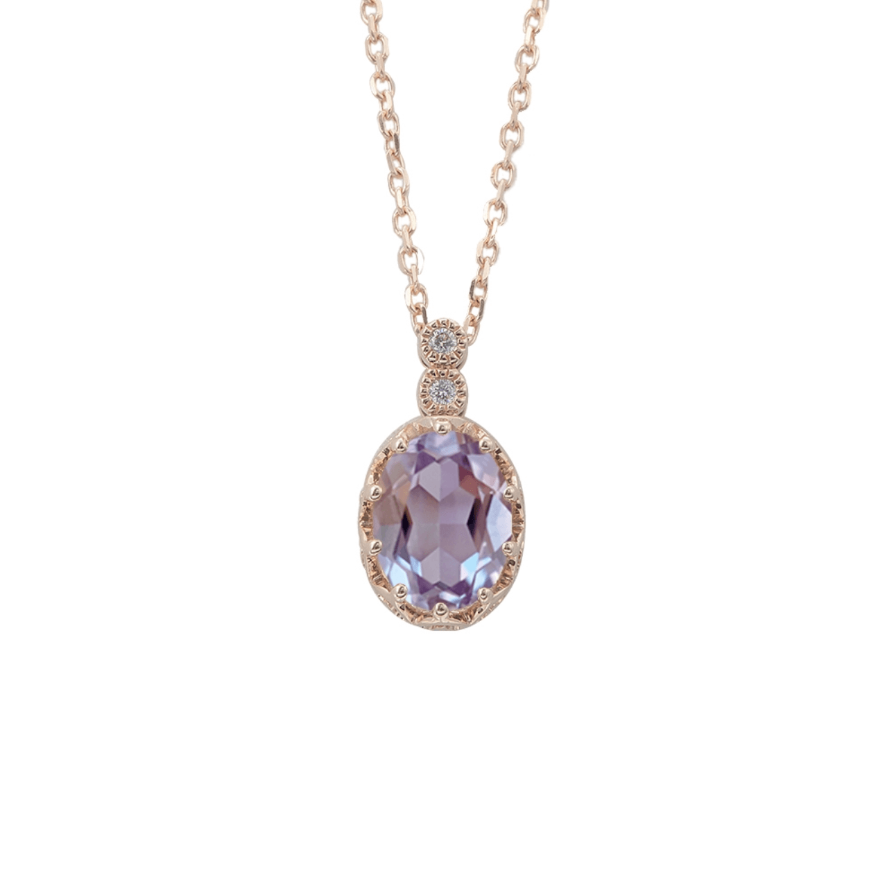 Oval Alexandrite Pırlanta Kolye - Mim Diamond