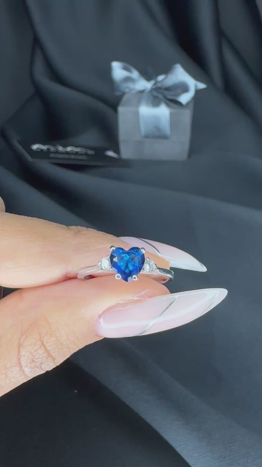 Yakut Kalp Pırlantalı Yüzük - Odyat