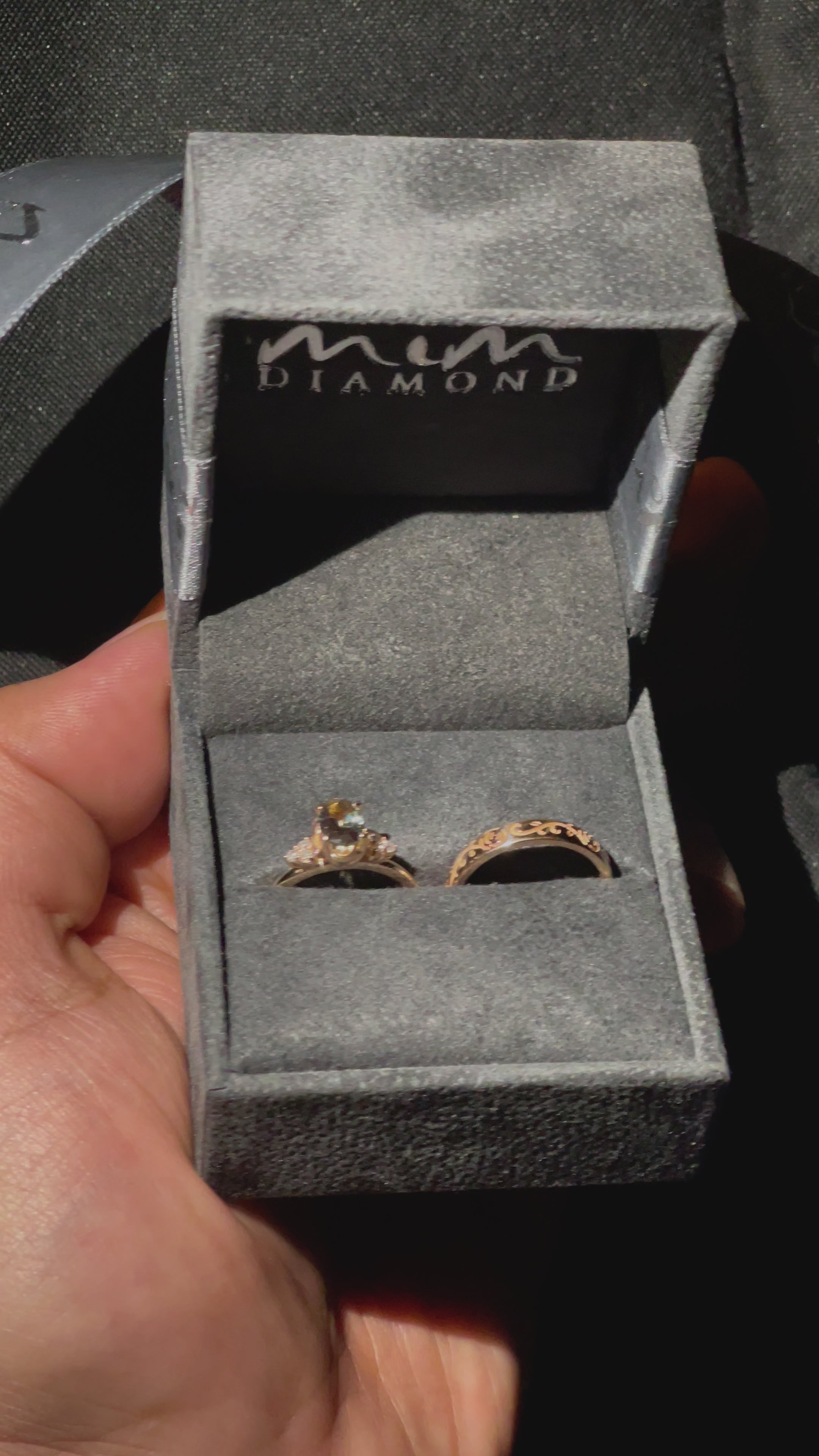 Vintage Wedding Band Ring - Rose