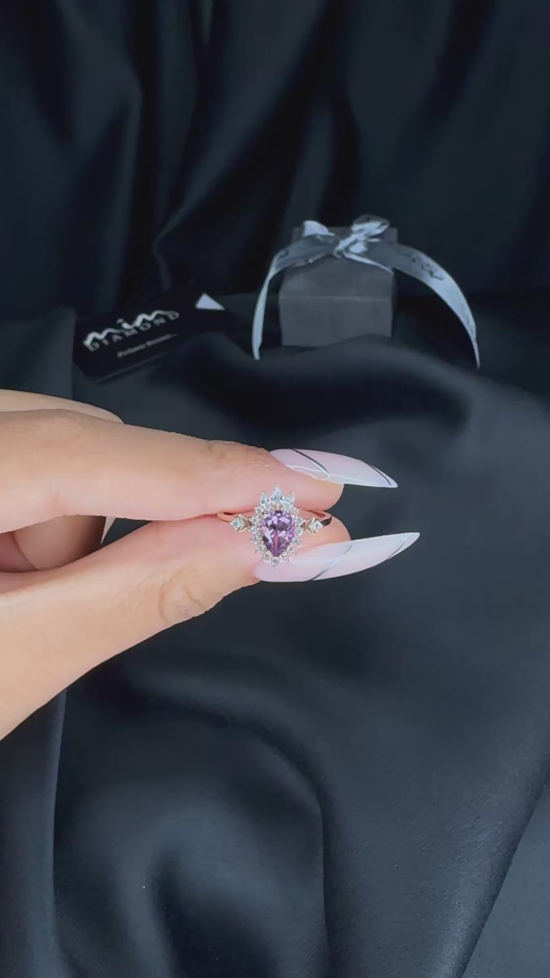 Vintage Damla Morganit Yüzük - Alfard