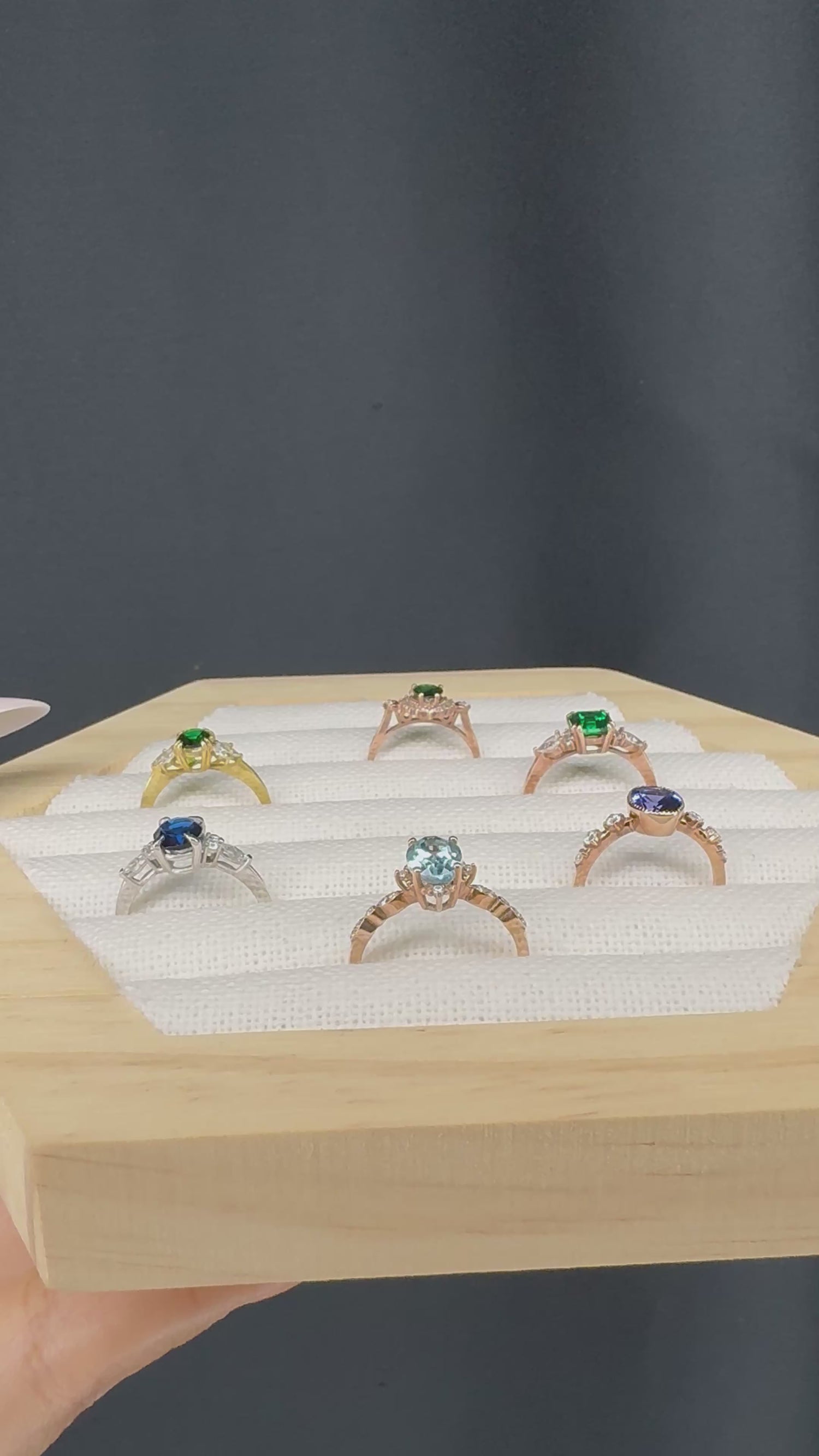 Vintage Akuamarin Evlilik Teklifi Yüzüğü - Sargas