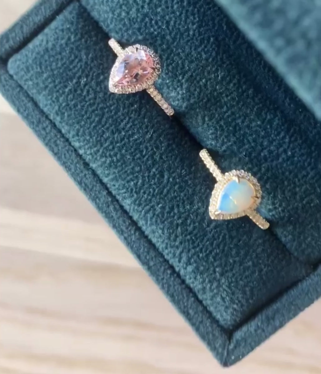 Винтажное кольцо с каплей опала - Rasalas