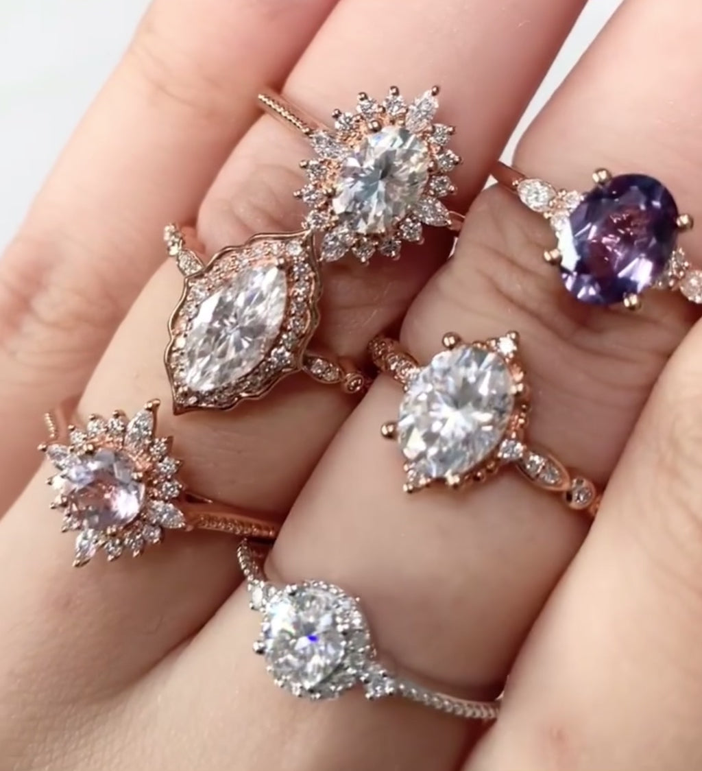 Vintage Art Deco Mozanit Yüzük - Ain