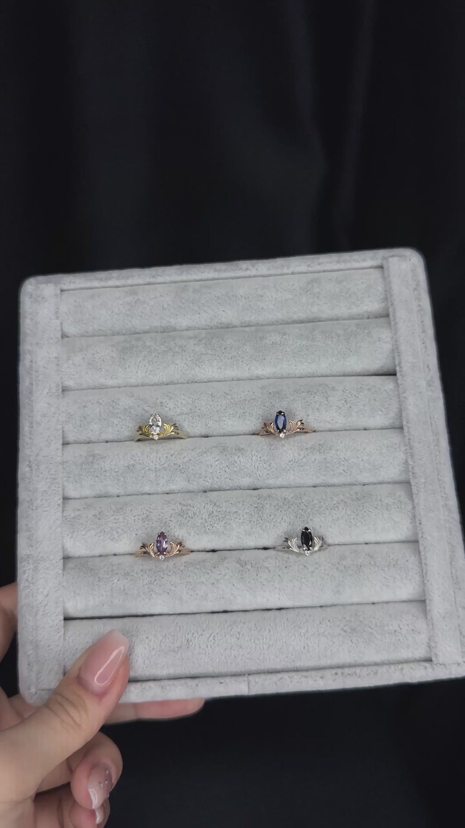 Винтажное кольцо с александритом маркиз - Ayzen