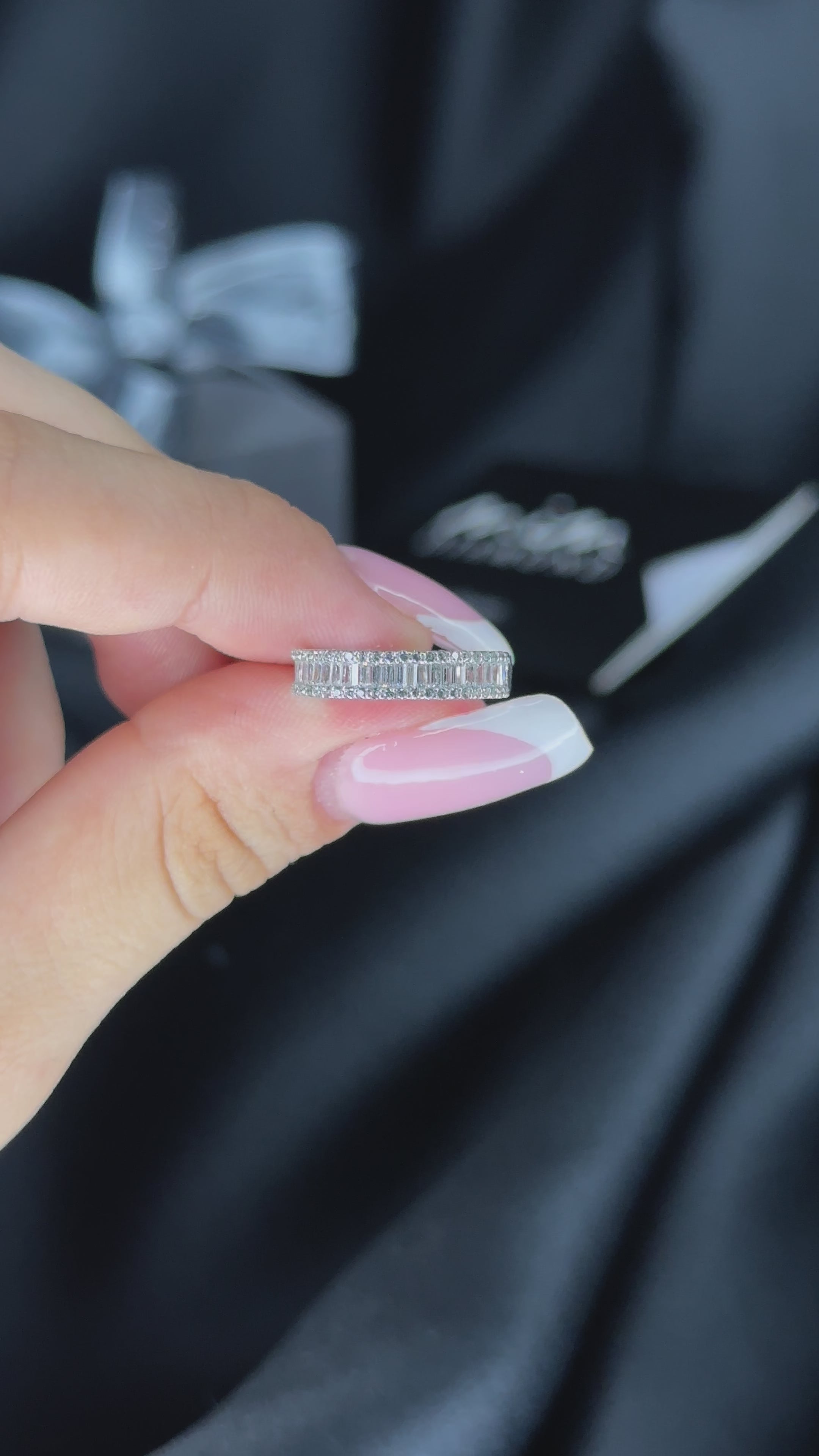 0.75 Carat Designer Baguette Diamond Ring - Arel