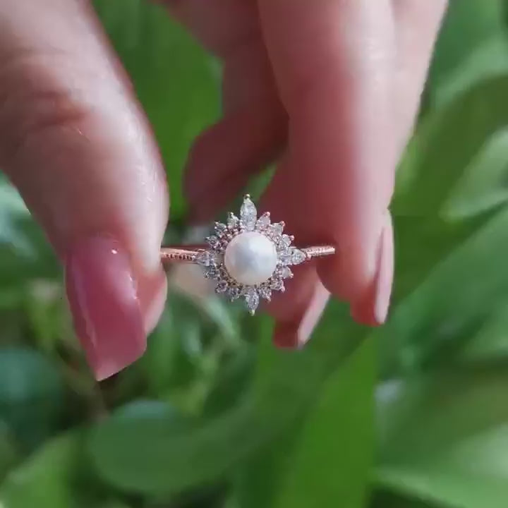 Vintage Art Deco İnci Yüzük - Acrux