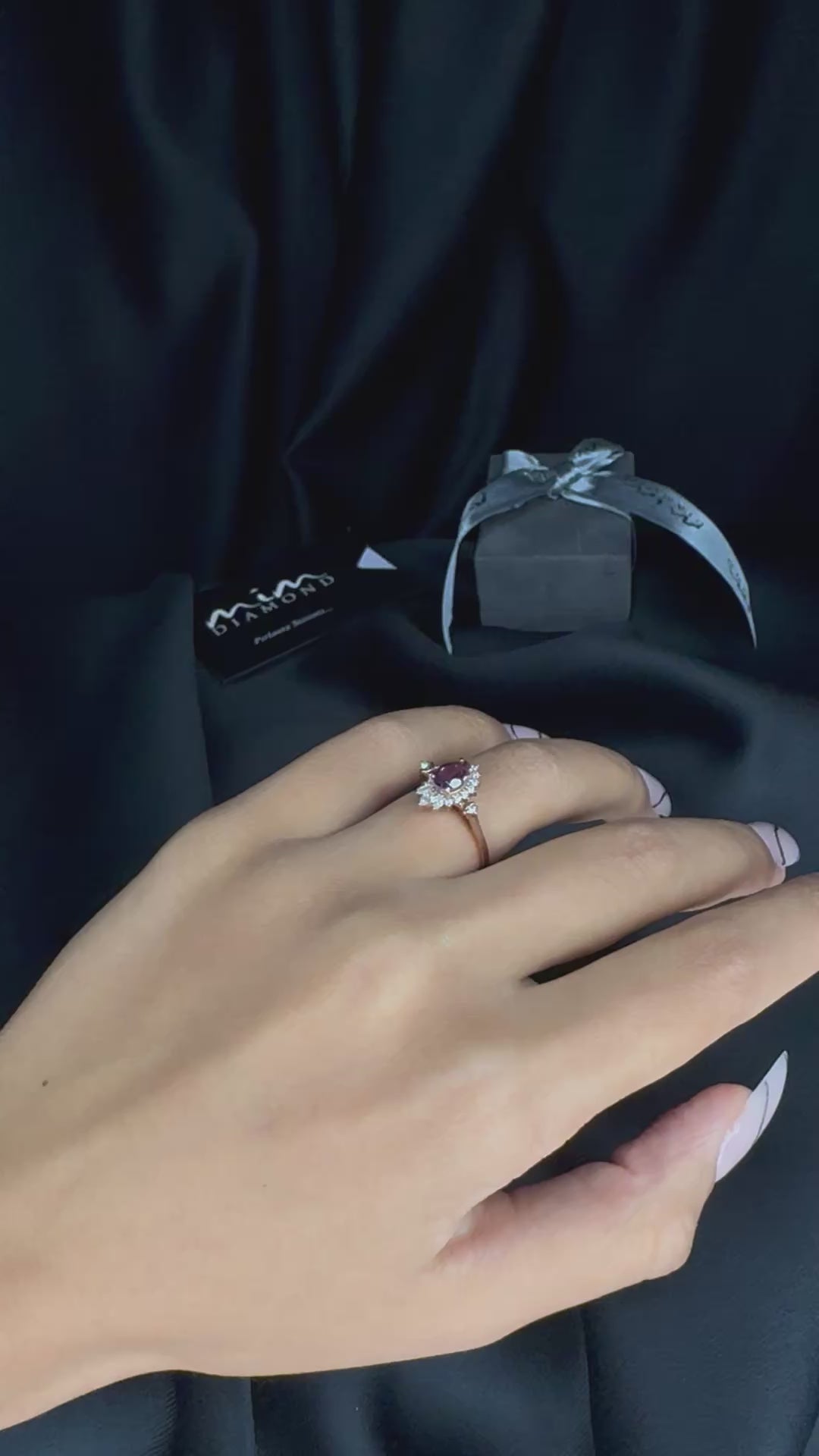 Vintage Damla Morganit Yüzük - Alfard