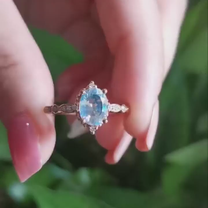 Vintage Oval Aytaşı Yüzük - Terebellum