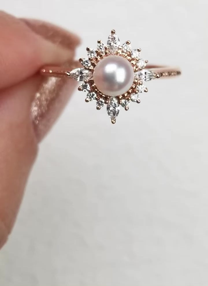 Vintage Art Deco İnci Yüzük - Acrux
