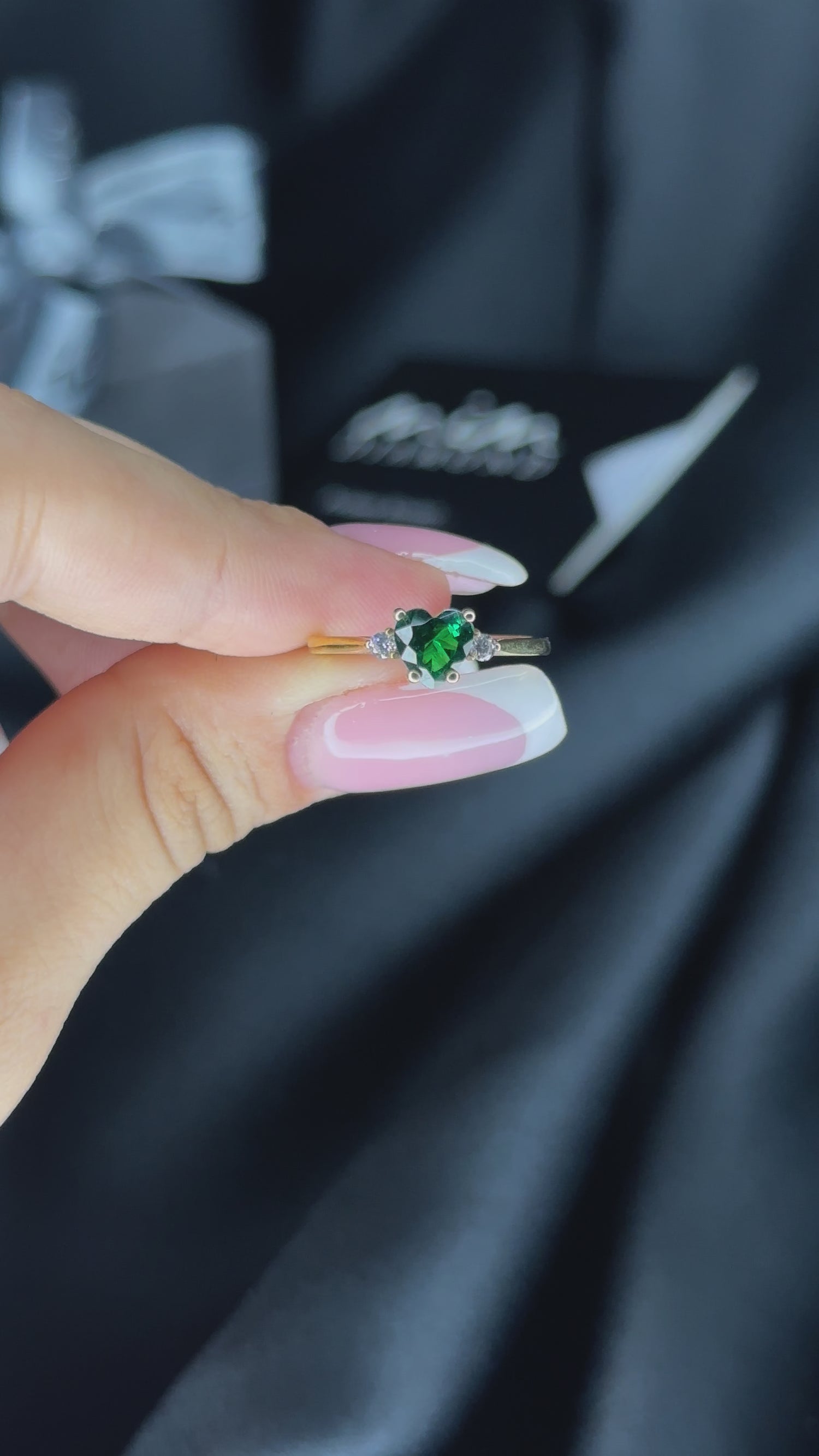 Yakut Kalp Pırlantalı Yüzük - Odyat