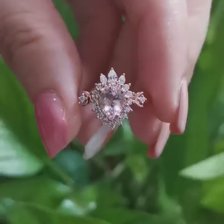 Vintage Damla Morganit Yüzük - Alfard