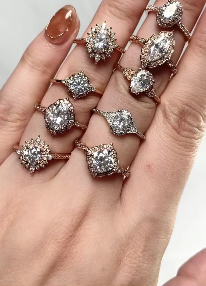 Vintage Art Deco Mozanit Yüzük - Ain