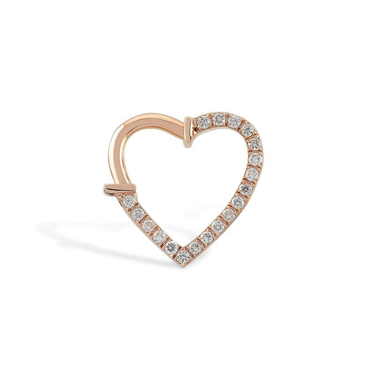 Kalp Pırlanta Piercing - Mim Diamond