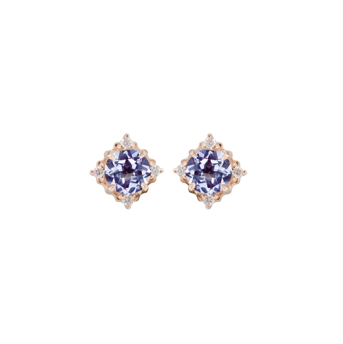Alexandrite Pırlanta Küpe - Mim Diamond