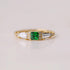 GREEN ART DECO RING - Mim Diamond