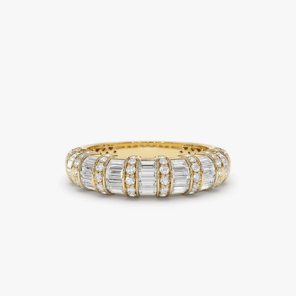 0.80 Karat Baget Pırlanta Yüzük - Snak - Mim Diamond