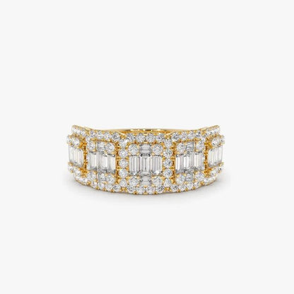 1.20 Karat Baget Pırlanta Yüzük - Beza - Mim Diamond