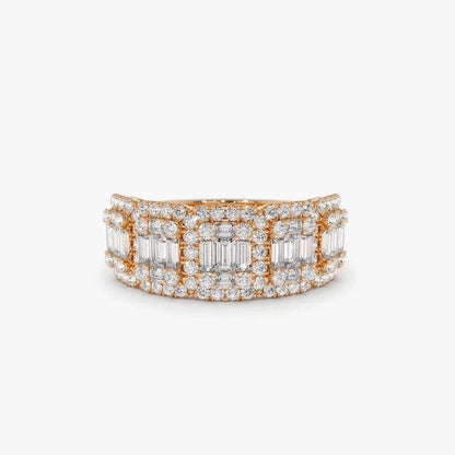 1.20 Karat Baget Pırlanta Yüzük - Beza - Mim Diamond