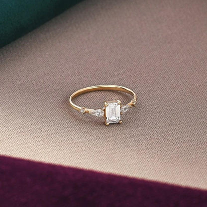 1 Karat Baget Pırlanta Yüzük - Mizel - Mim Diamond