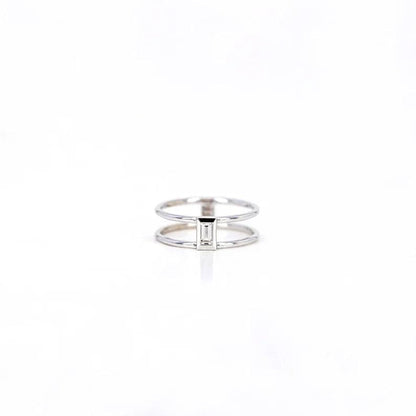 Tasarım Baget Pırlanta Yüzük - Tena - Mim Diamond