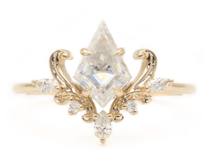 Vintage Mozanit Kuğulu Pırlanta Yüzük - Kayl