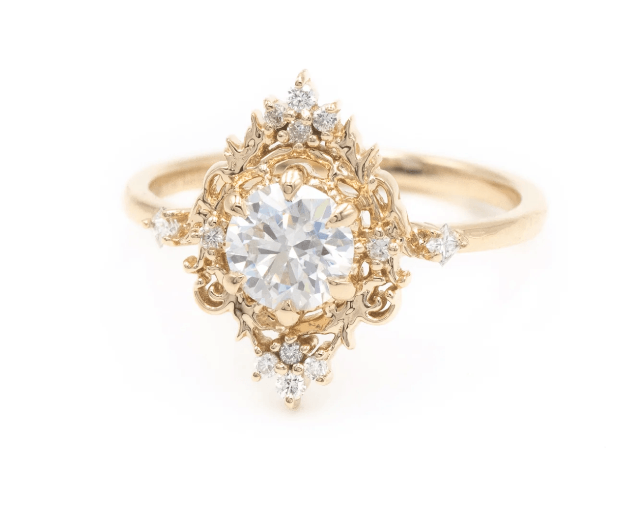 Vintage Mozanit Lux Tasarım Yüzük - Karen