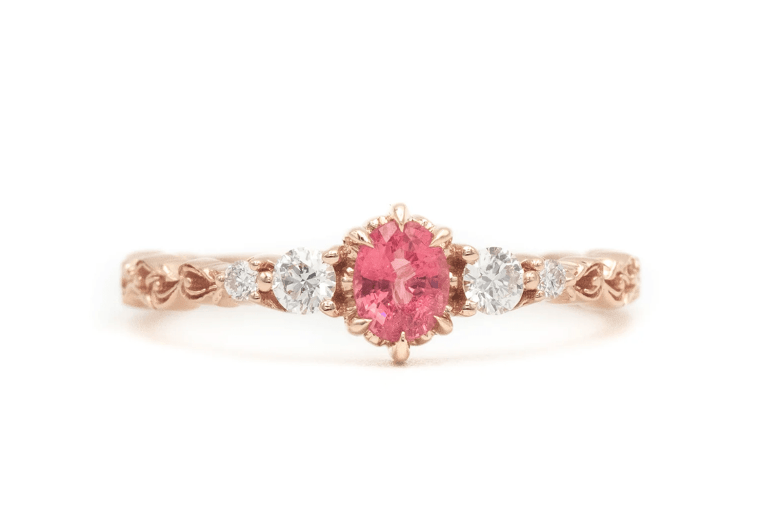 Vintage Pembe Safir Yüzük - Neon 