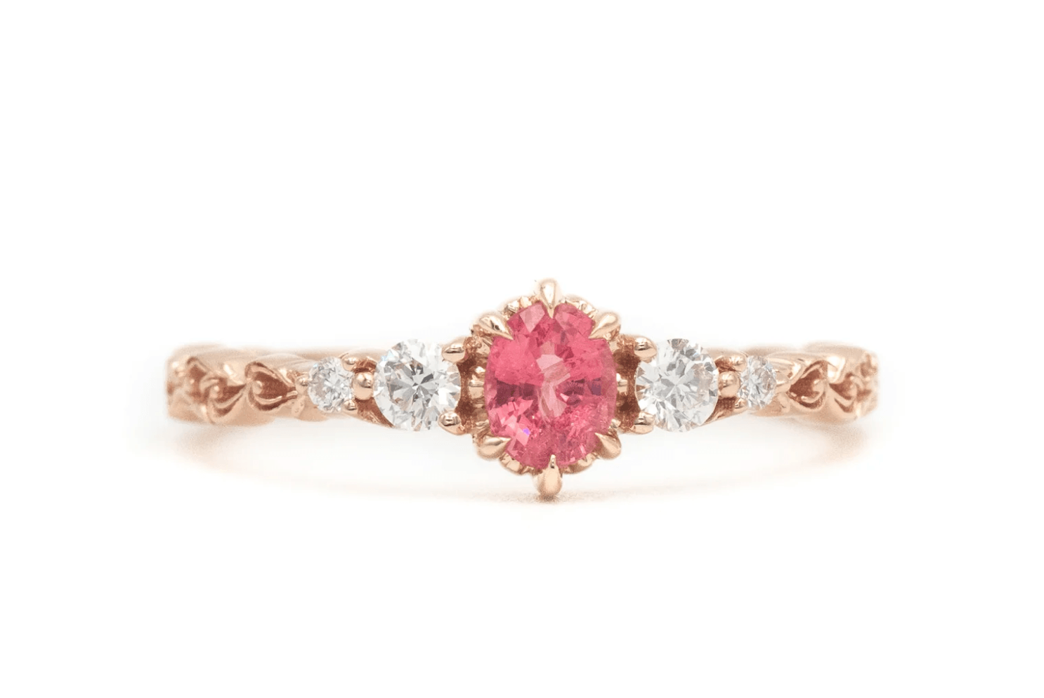 Vintage Pembe Safir Yüzük - Neon 