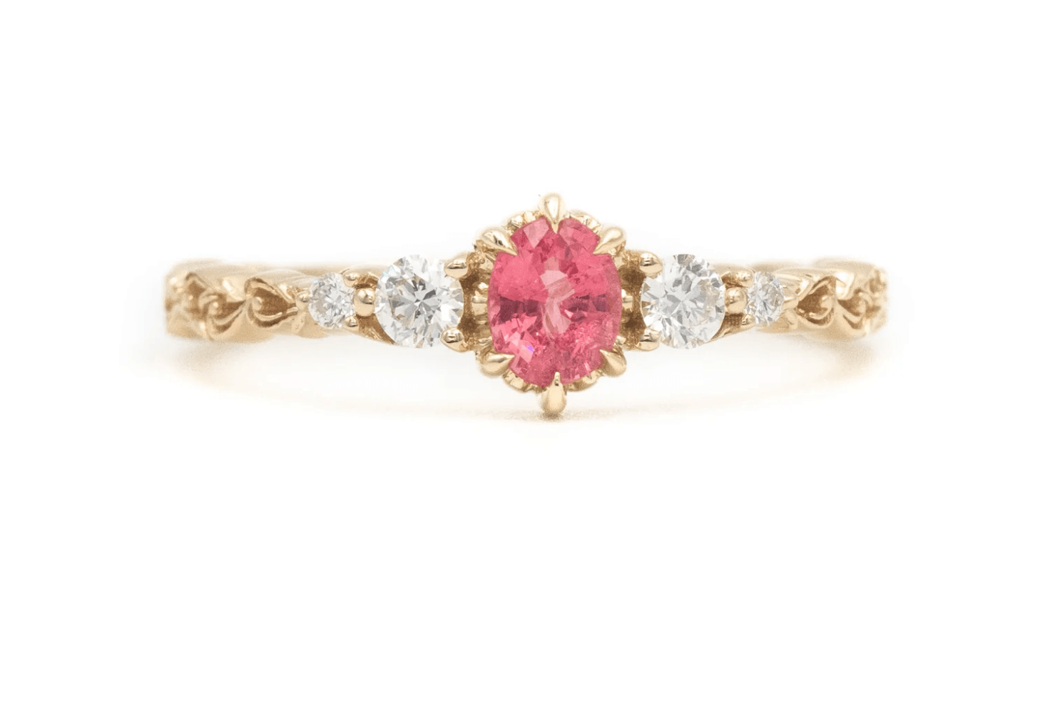 Vintage Pembe Safir Yüzük - Neon 