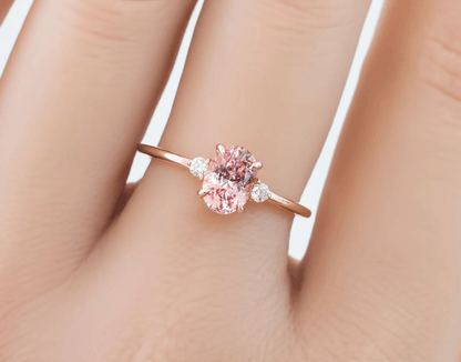 Vintage Pırlanta Pembe Safir Yüzük - Resep