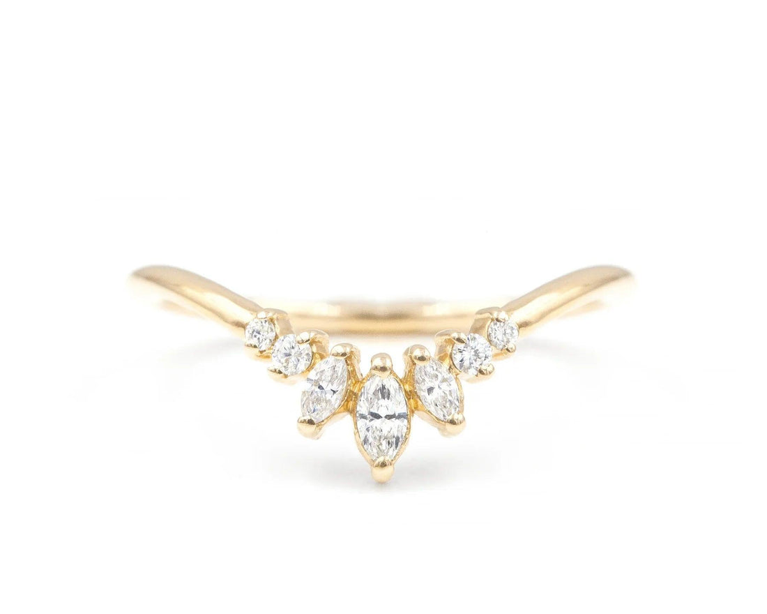 Vintage Beyaz Safir Tamamlayıcı Yüzük - Liliaceae - Mim Diamond